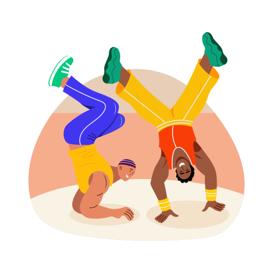 Breakdance, Freestyle, Performing, Artists, Choreography illustration