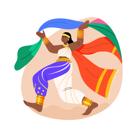 Cultural Dance, Artist, Traditional, Performing, Choreography illustration