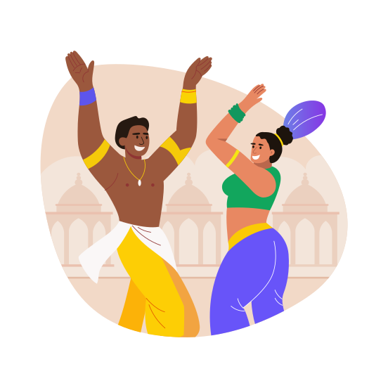 Dance Performance, Artists, Choreography, Enjoying, Celebration illustration