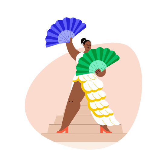 Flamenco Performer, Dancing, Artist, Choreography, Female Dancer illustration