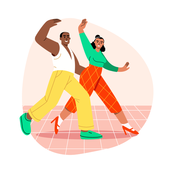 Rumba Dance, Ballroom, Performing, Artists, Choreography illustration