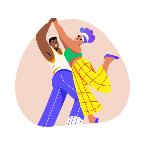 Salsa Dance, Merengue, Performing, Artists, Choreography illustration