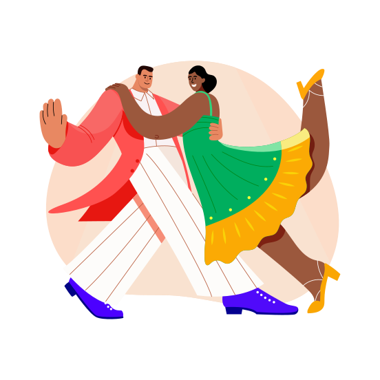 Tango Dance, Romantic, Performing, Artists, Choreography illustration