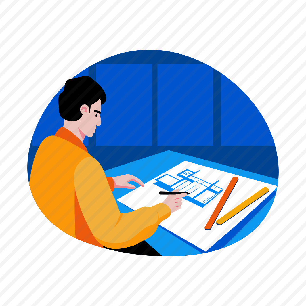 Architect Prototype, Blueprint, Map Construction, Drafting, Sketching preview