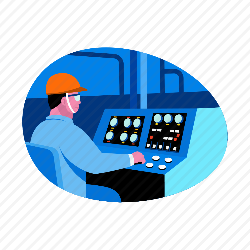 Control Panel, Operating, Controlling, Worker, Technician preview