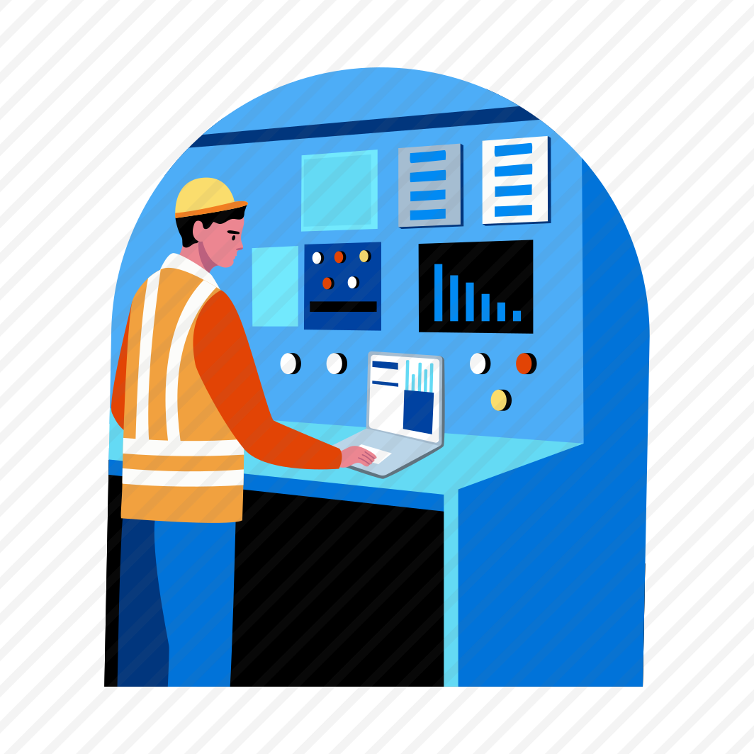 Engineer Operating, Controlling, System, Worker, Technician preview