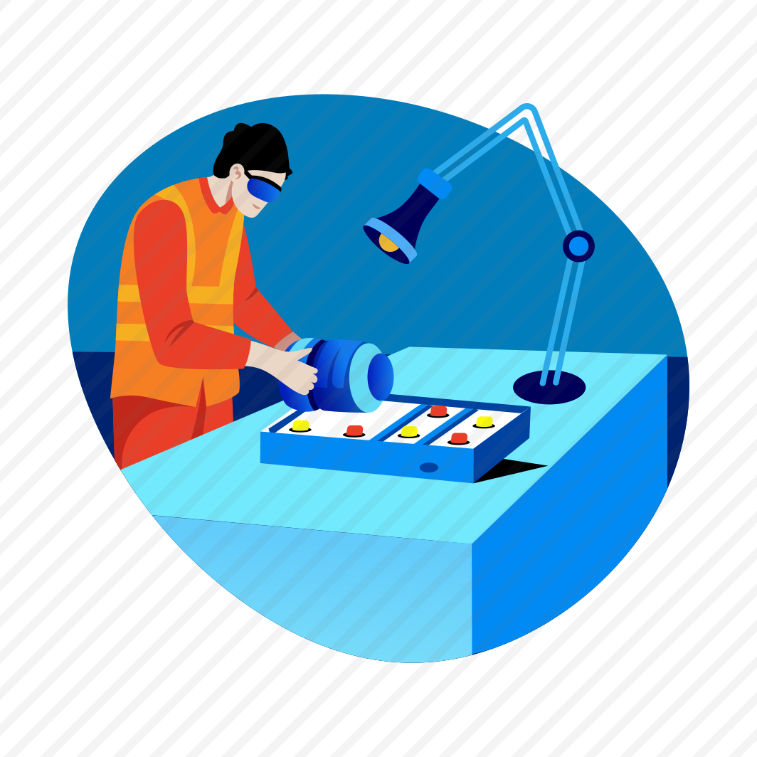 Engineering Working, Mechanical, Technician, Expert, Character preview