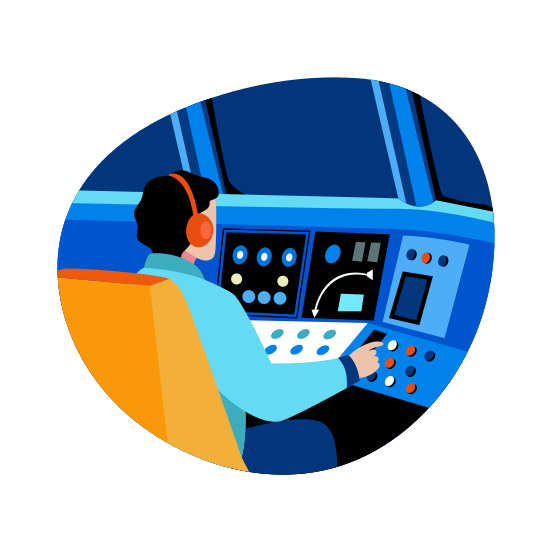 Flight Control, Aviation, Engineer, Operating, Pilot illustration