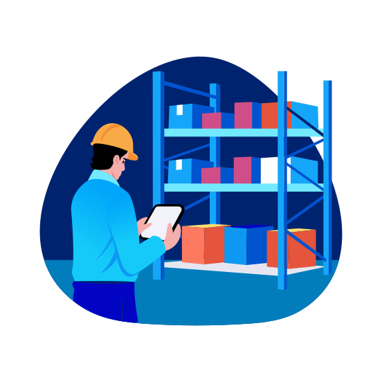 Inventory, Supervisor, Manager, Audit, Inspection, illustration