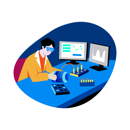 Machine Assembling, Technician, Electrical, Engineer, Mechanical illustration