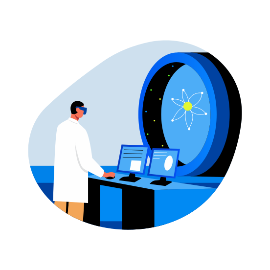 Nuclear Engineer, Physicist, Radiologist, Specialist, Researcher illustration