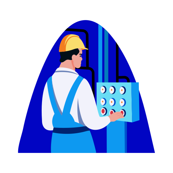 Pipeline Engineering, Civil, Worker, Technician, Profession illustration