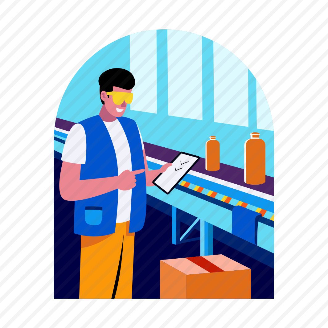 Production Line, Industrial, Inspection, Worker, Engineer, preview