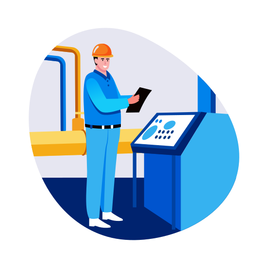 Technical Specialist, Worker, Operator, Engineer, Expert illustration