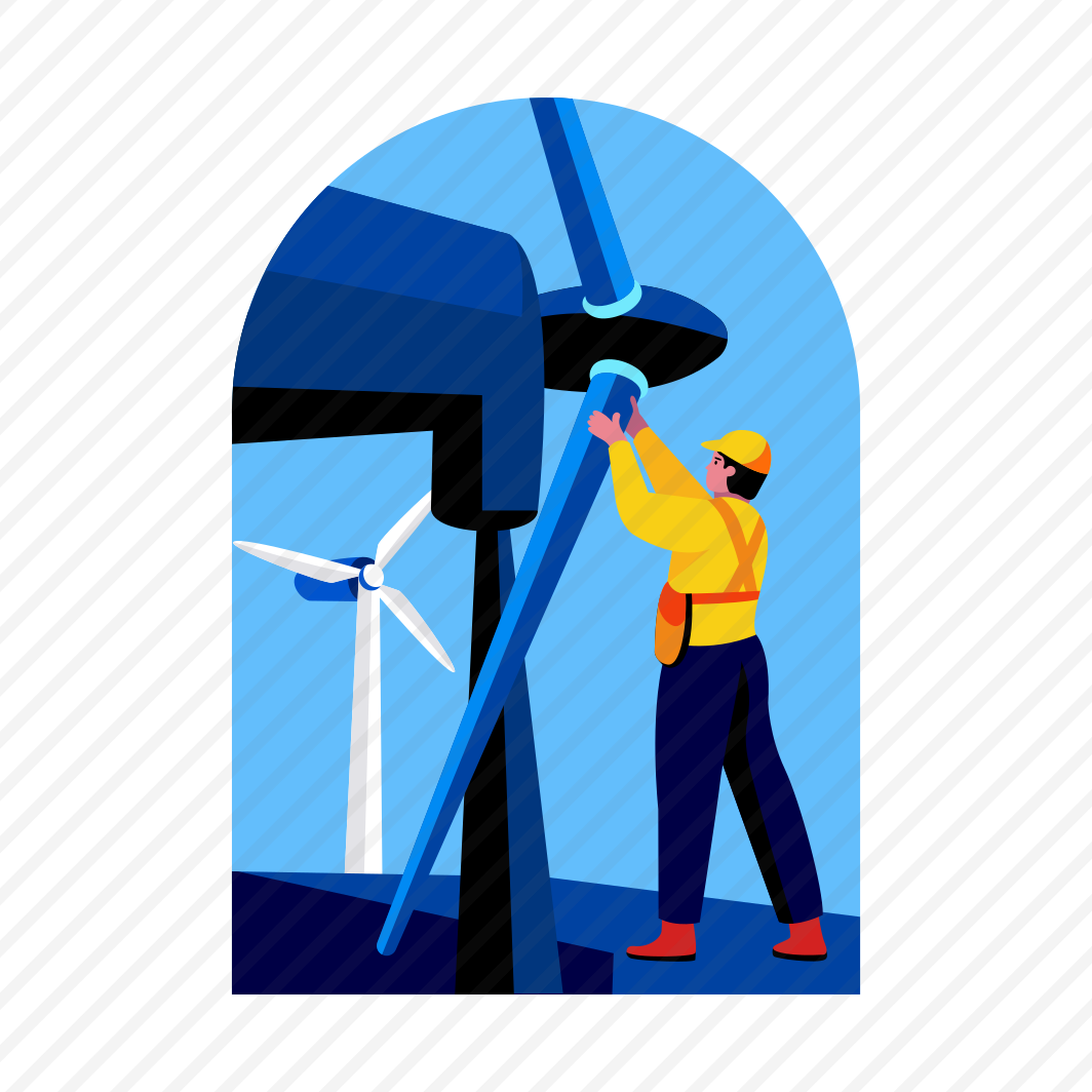 Turbine Engineer, Windmill, Worker, Technician, Profession preview