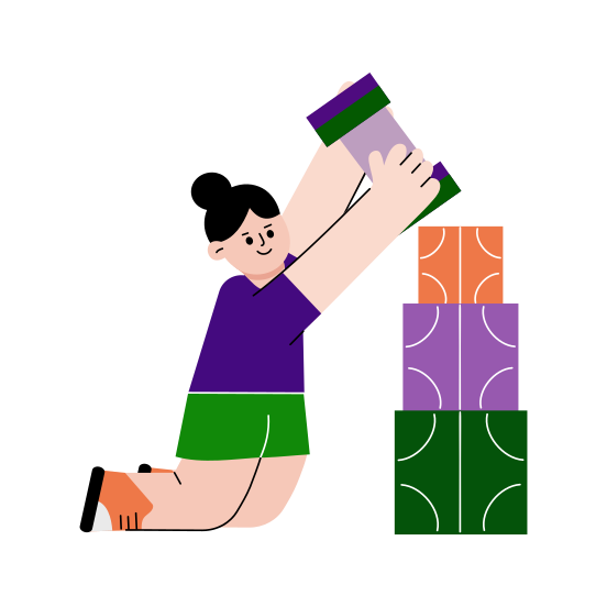 Building Blocks, Hobby, Activity, Game, Playing illustration