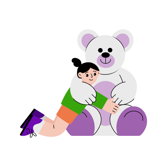 Hugging Toy, Cuddling, Plaything, Embrace, Teddy Bear illustration
