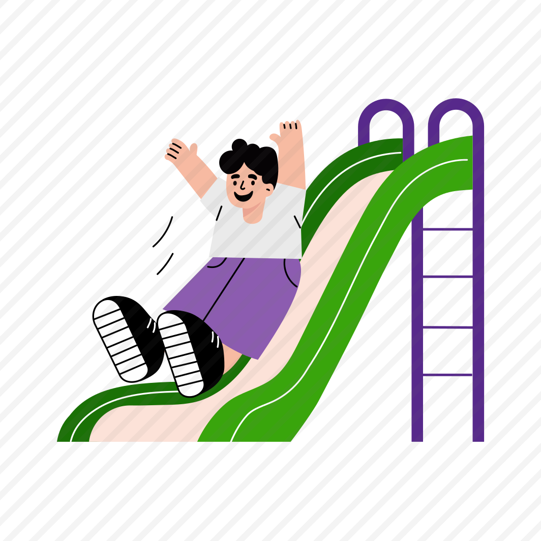 Kid Slide, Fun, Activity, Enjoying, Happy preview