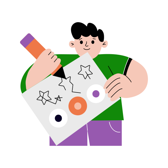 Learning Activity, Playing, Drawing, Sketching, Book illustration