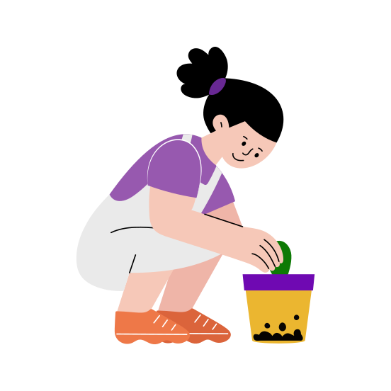 Planting, Seedling, Hobby, Activity, Gardening illustration