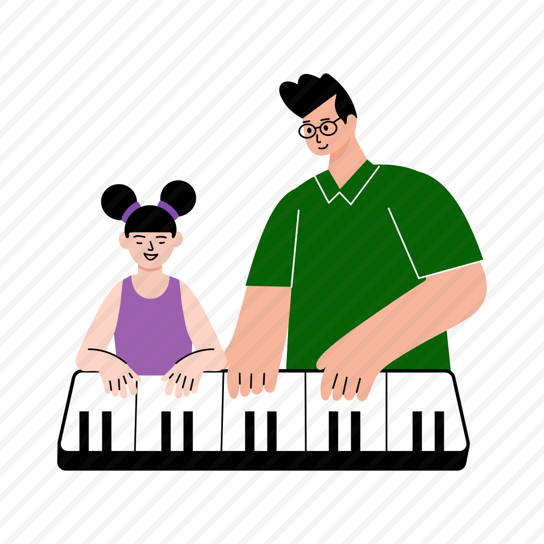 Playing Piano, Musical, Instrument, Learning, Fatherhood preview