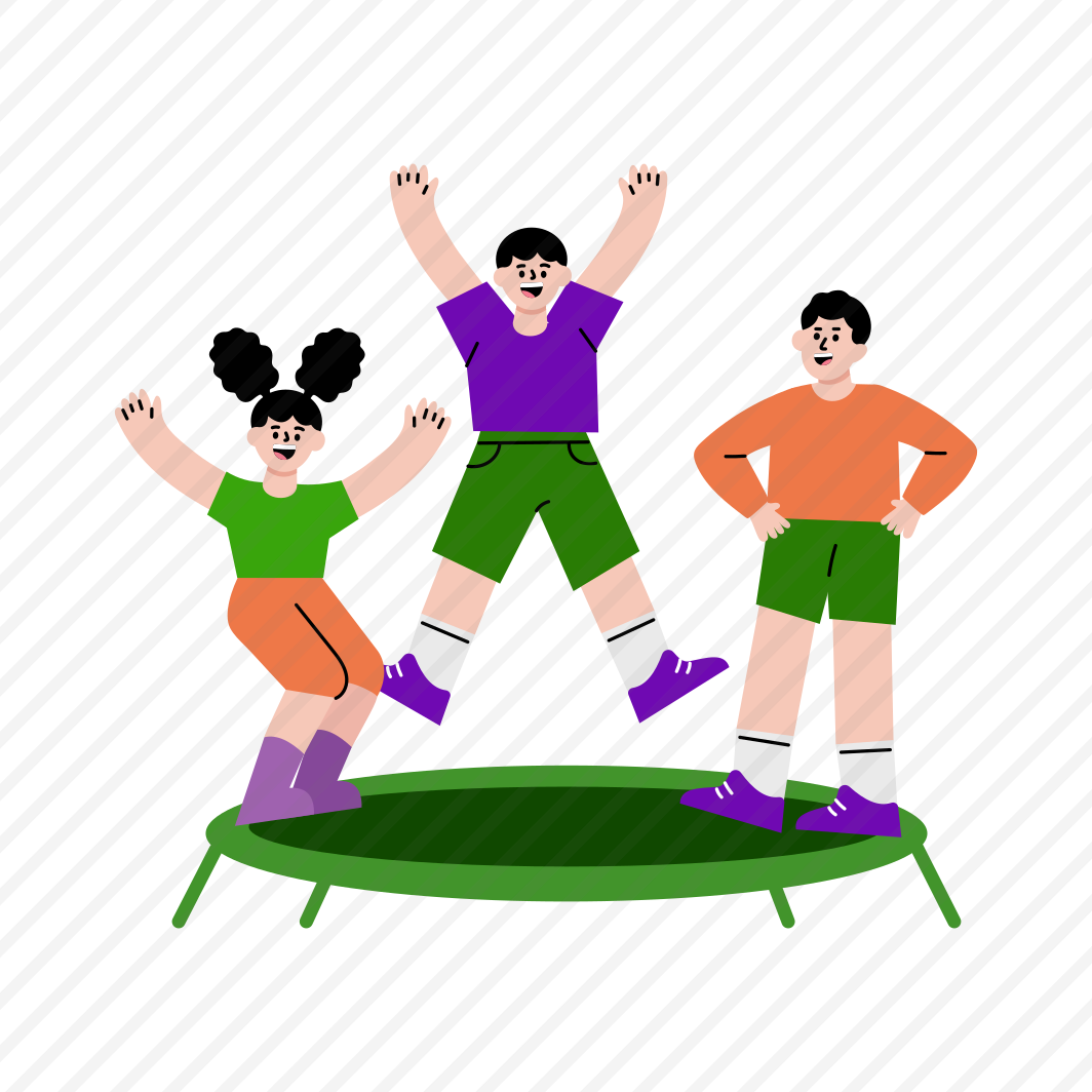 Trampoline, Jumping, Playing, Fun, Activity preview