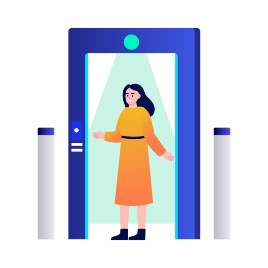 Access Control, Scanner, Biometric, Identification, Security illustration