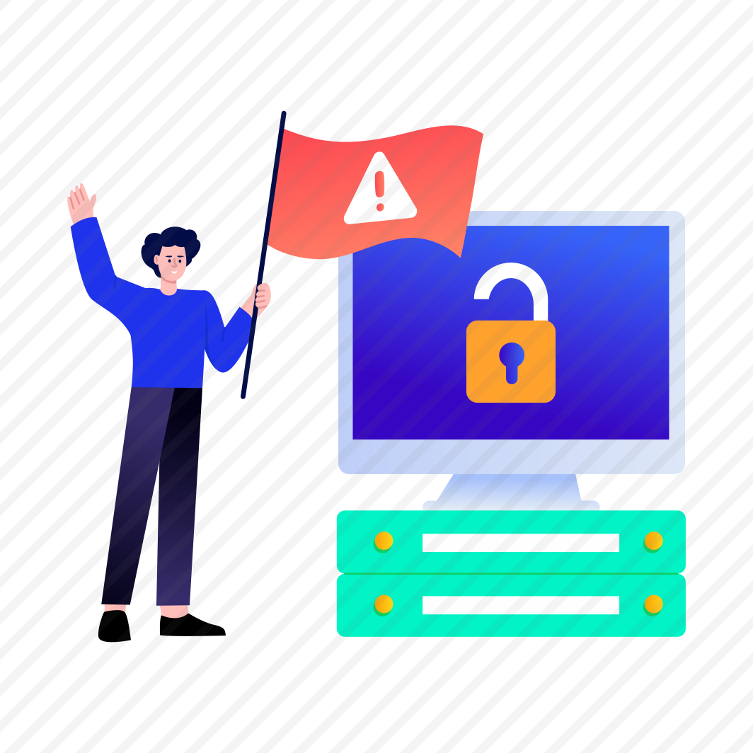 Cybersecurity Alert, Warning, Threat, Breach, Network preview