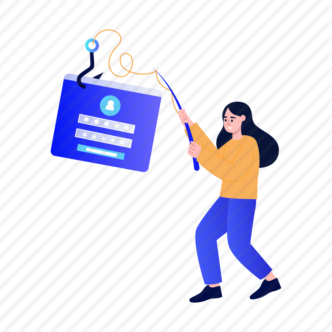 Data Phishing, Cyberattack, Deception, Scam, Fraud preview