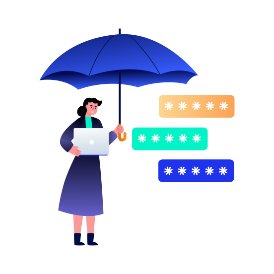 Password Protection, Security, Authentication, Secure, Encryption illustration