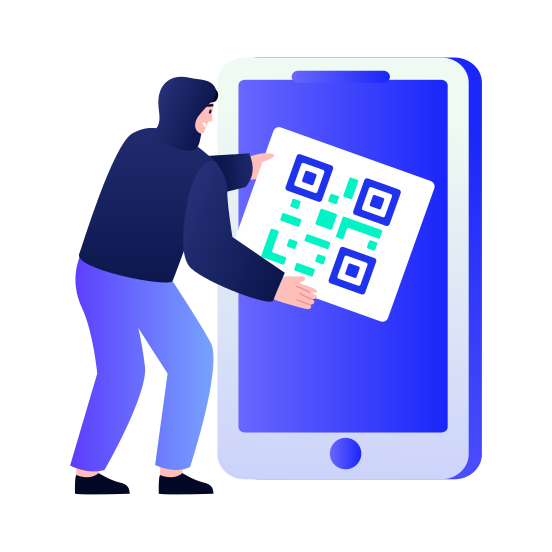 Quishing, Qr, Code, Scam, Fraud illustration