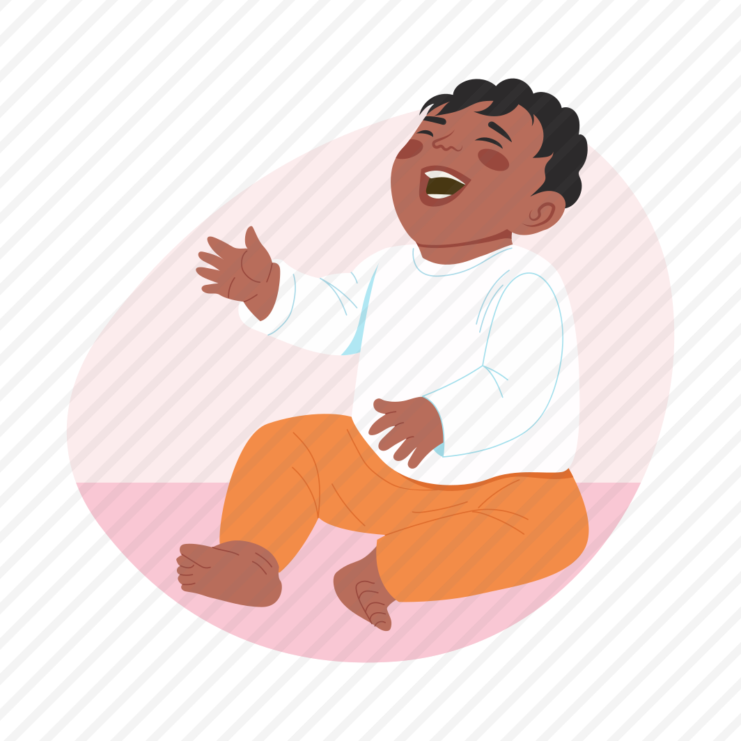 Baby Giggling, Laughing, Amused, Smiling, Cheerful preview