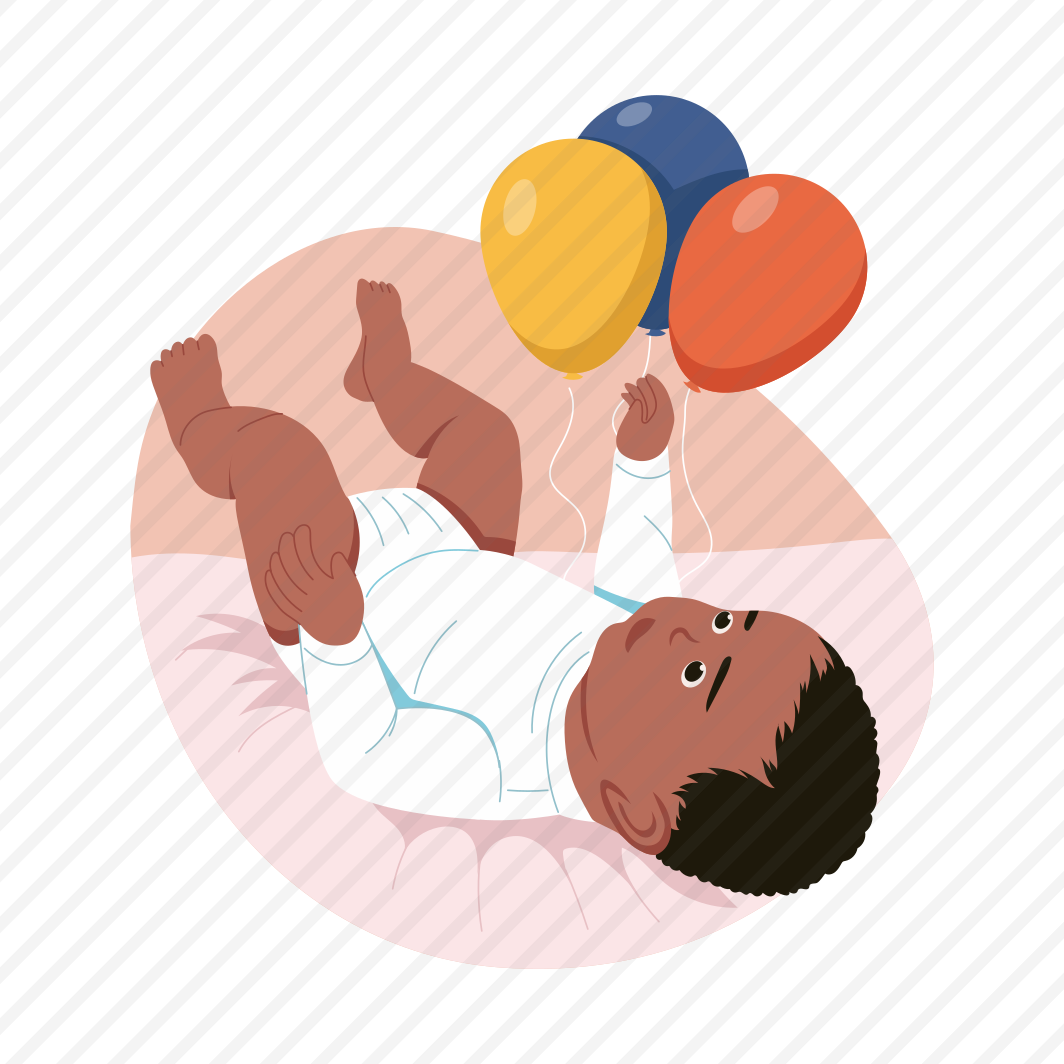 Baby Playing, Balloons, Enjoying, Happy, Newborn preview