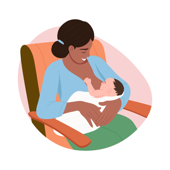 Breastfeeding, Newborn, Maternity, Infant, Motherhood illustration