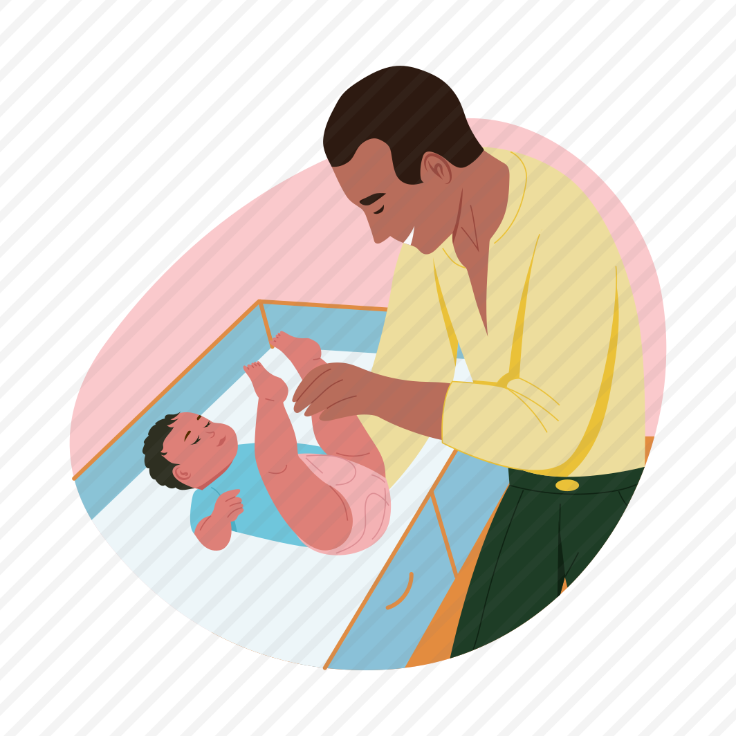 Changing Diaper, Swaddling, Fatherhood, Cleaning, Parenting, preview