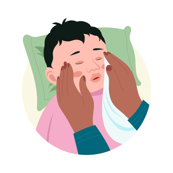 Gentle Wipe, Cleaning, Hygiene, Caring, Newborn, Baby illustration