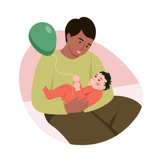 Infant Playing, Fatherhood, Parenting, Parenthood, Newborn illustration