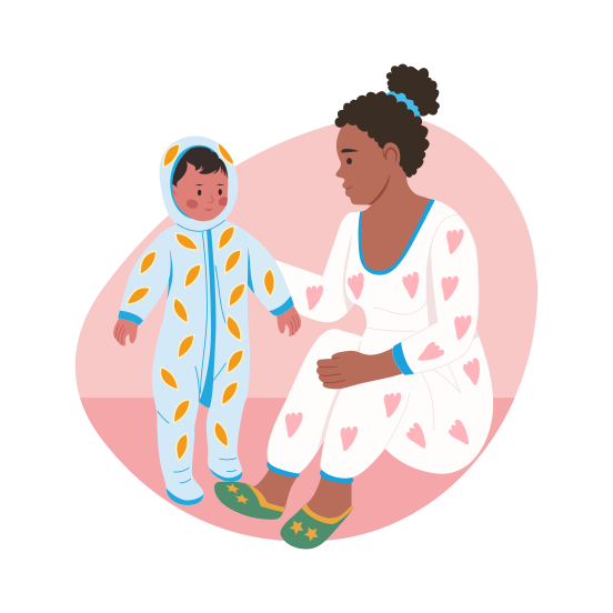 Matching Outfits, Sleepwear, Apparel, Parenting, Motherhood illustration
