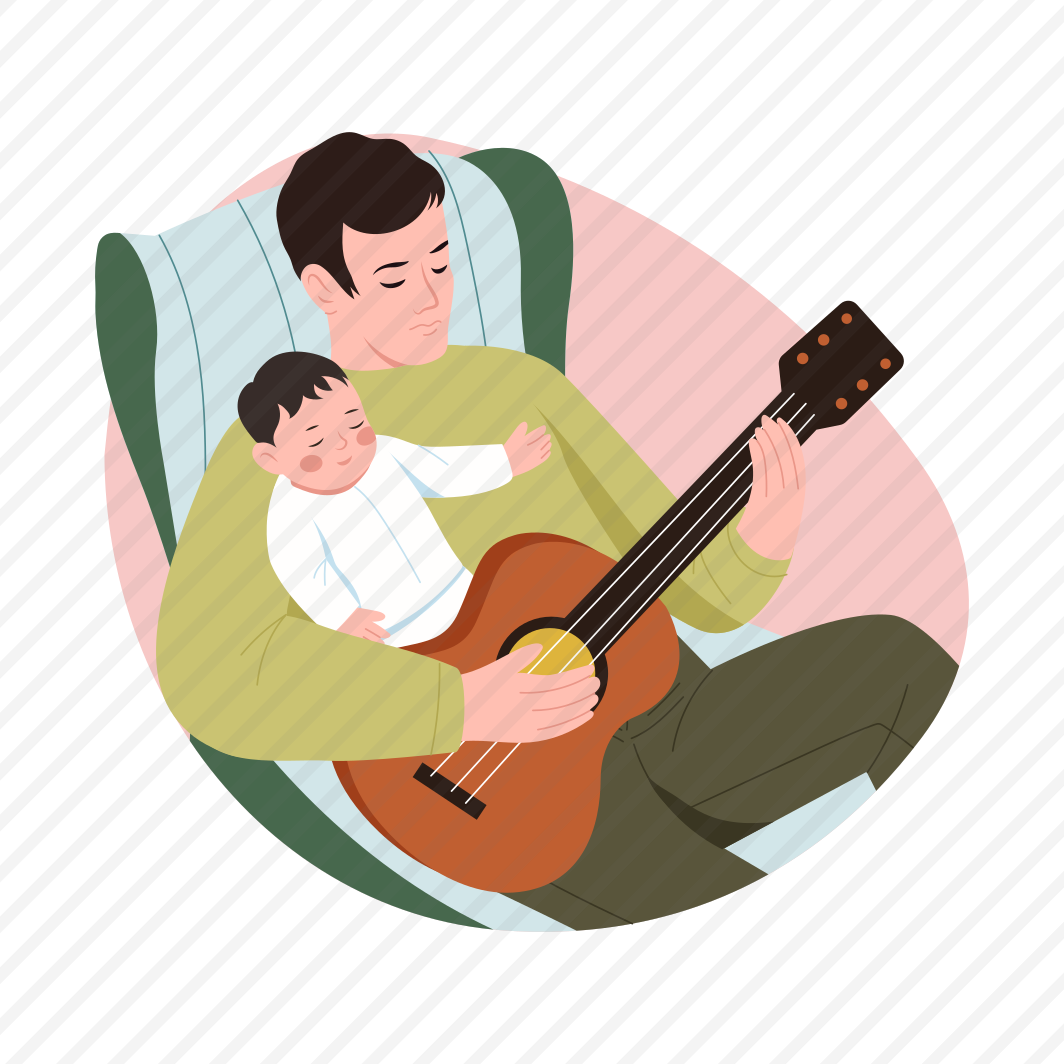 Playing Guitar, Musical, Instrument, Fatherhood, Family preview