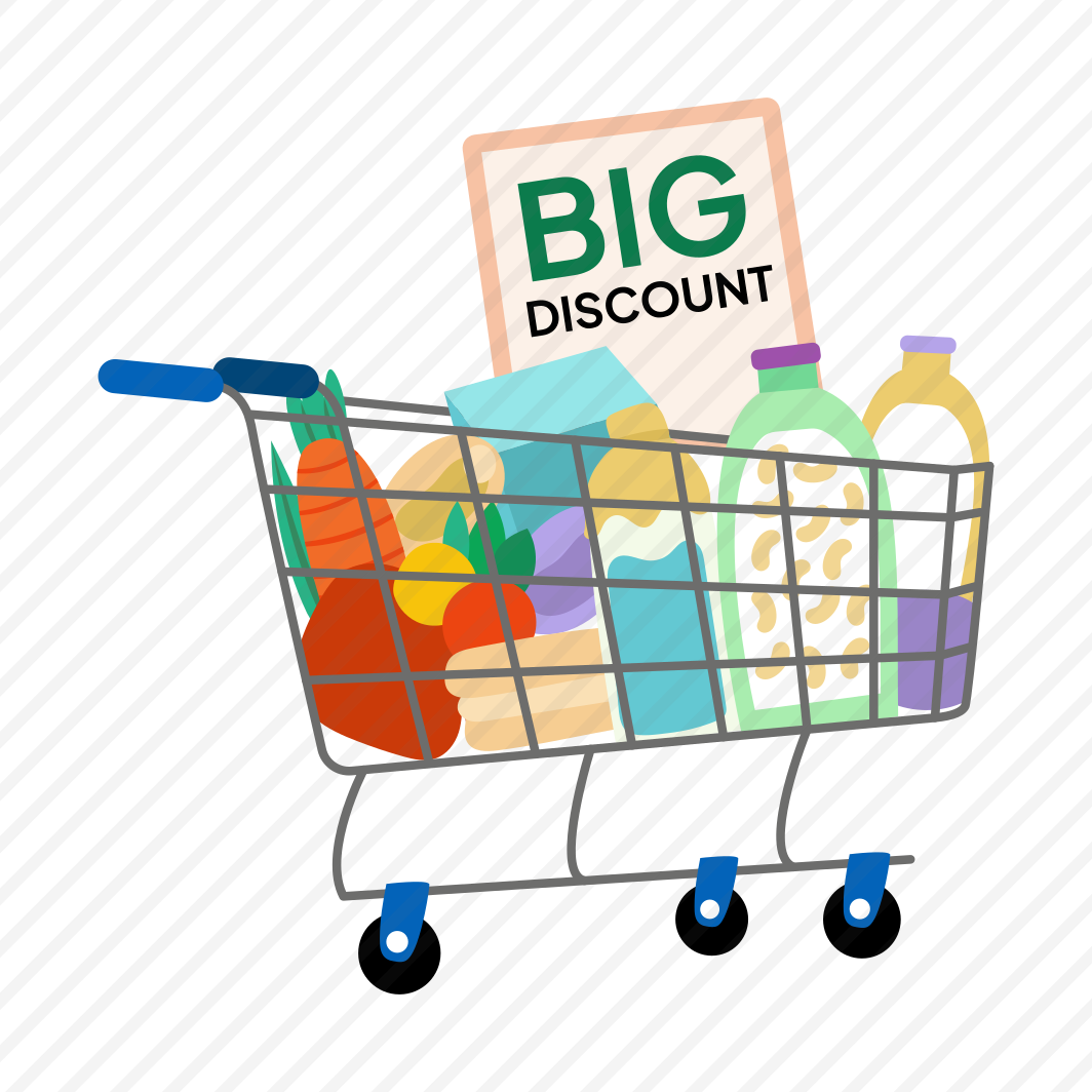 Big Discount, Trolley, Shopping, Cart, Purchase preview