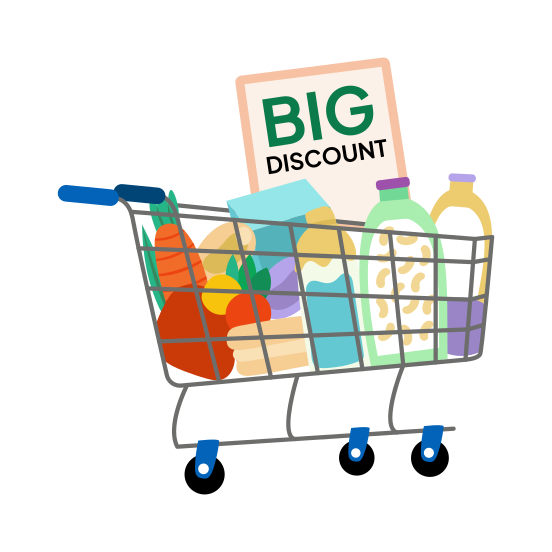 Big Discount, Trolley, Shopping, Cart, Purchase illustration