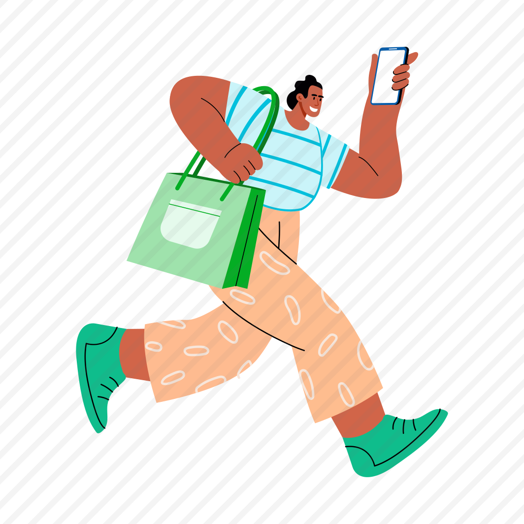 Buyer, Running, Shopping, Customer, Consumer preview