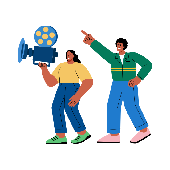 Creating Reel, Recording, Filmmaking, Influencers, Promoters illustration