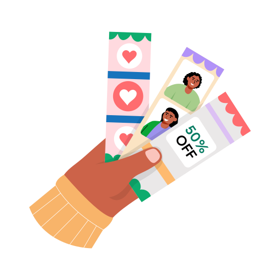 Offer Vouchers, Discount, Coupons, Offer, Sale illustration