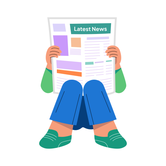 Reading Newspaper, News, Newsprint, Publication, Gazette illustration