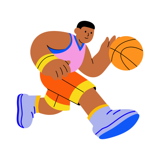 Basketball Game, Football, Player, Sports, Hobby illustration