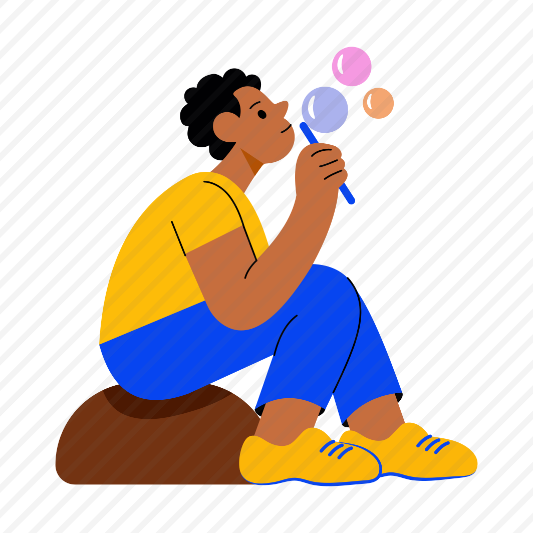 Blowing Bubbles, Playful, Joyful, Activity, Teenager preview