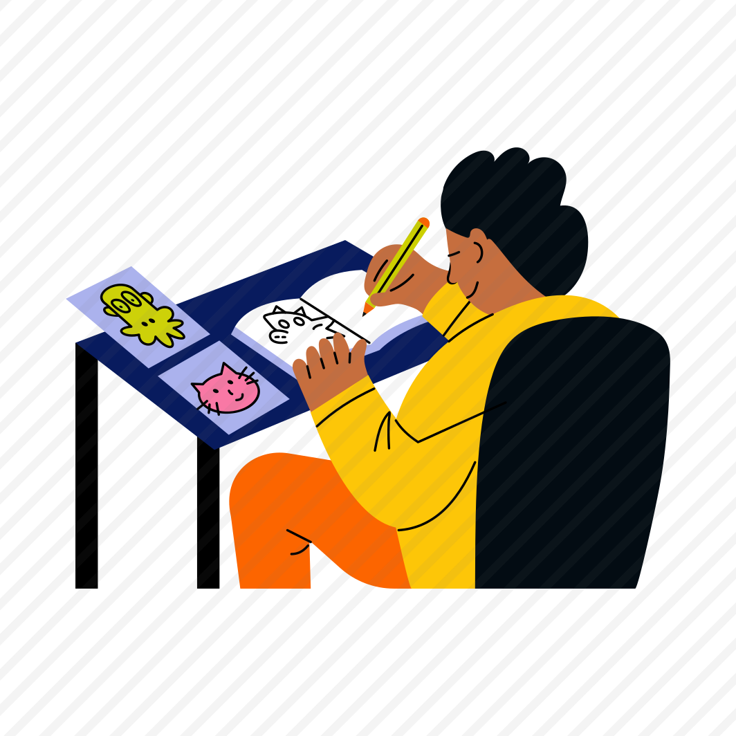 Boy Sketching, Painting, Drawing, Hobby, Activity, preview