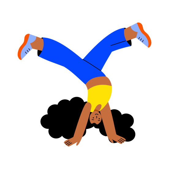 Breakdancer, Acrobatics, Gymnastics, Movement, Performer, illustration