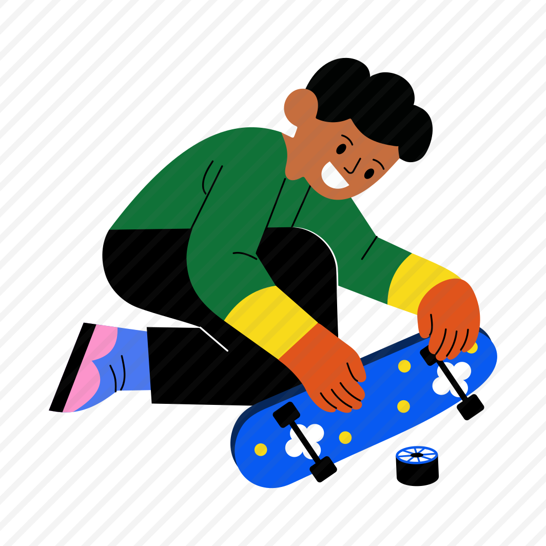 Broken Skateboard, Damaged, Cracked, Mishap, Teenager, preview